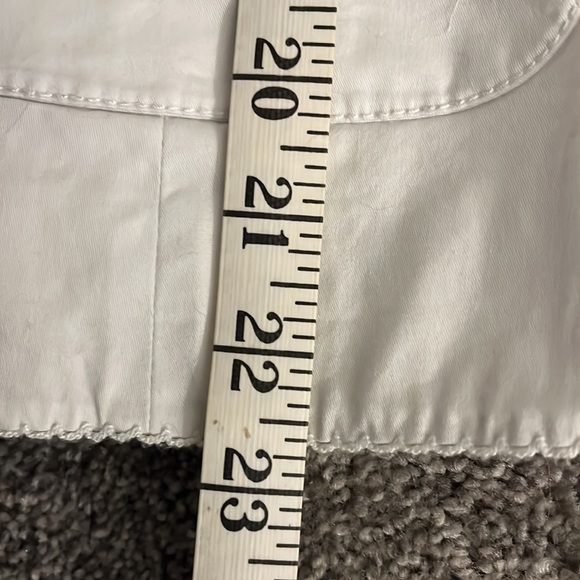 Anthropologie Elevenses White Collared Jacket - Picture 7 of 9